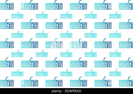 Abstract Computer Keyboard Pattern Background, can be used for business designs, presentation designs or any suitable designs. Stock Vector