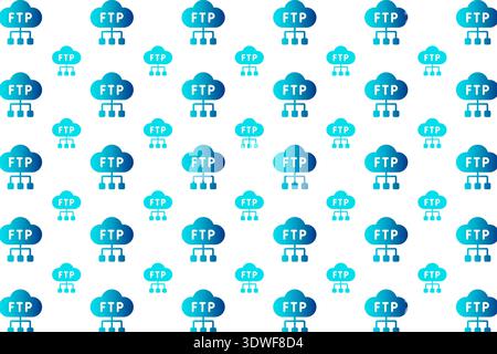 Abstract FTP Pattern Background, can be used for business designs, presentation designs or any suitable designs. Stock Vector