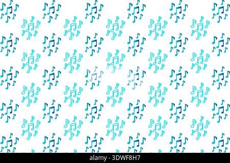 Abstract Creative Music Notes Pattern Background, can be used for business designs, presentation designs or any suitable designs. Stock Vector