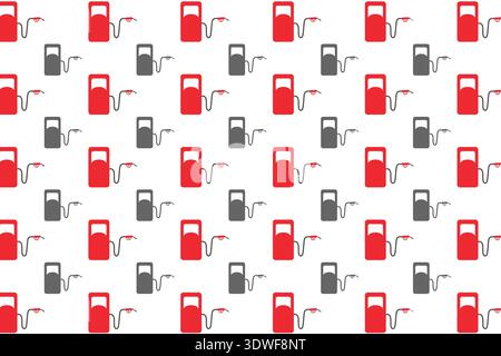Abstract Gas Station Pattern Background, can be used for business designs, presentation designs or any suitable designs. Stock Vector