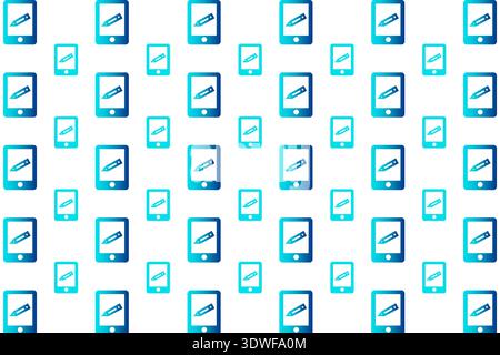 Abstract Graphic Tablet Pattern Background, can be used for business designs, presentation designs or any suitable designs. Stock Vector