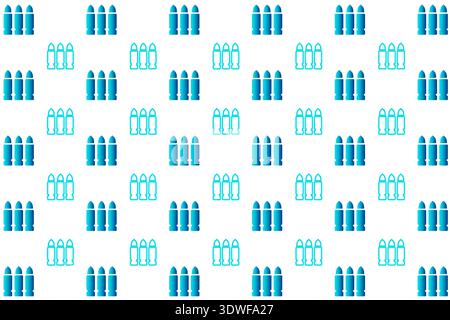 Abstract Gun Bullet Pattern Background, can be used for business designs, presentation designs or any suitable designs. Stock Vector