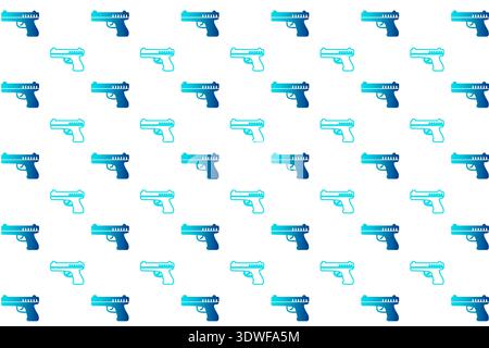 Abstract Gun Pistol Pattern Background, can be used for business designs, presentation designs or any suitable designs. Stock Vector