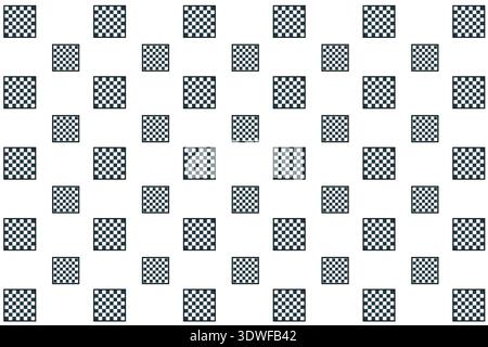 Abstract Empty Chess Board Pattern Background, can be used for business designs, presentation designs or any suitable designs. Stock Vector