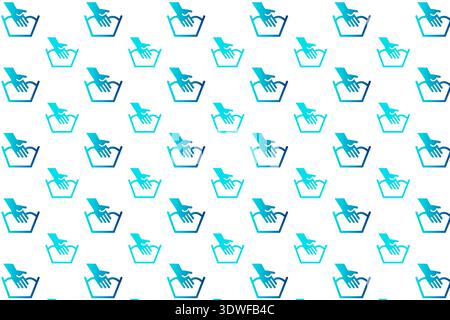 Abstract Hand Wash Pattern Background, can be used for business designs, presentation designs or any suitable designs. Stock Vector