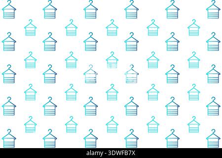 Abstract Hanger Towel Pattern Background, can be used for business designs, presentation designs or any suitable designs. Stock Vector