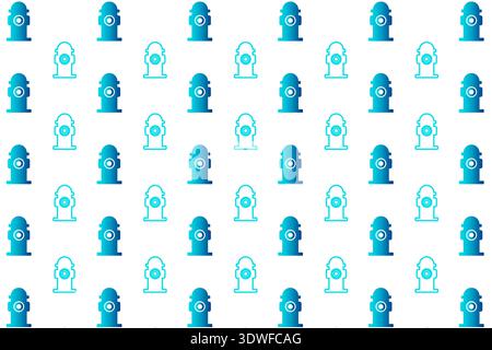 Abstract Fire Hydrant Pattern Background, can be used for business designs, presentation designs or any suitable designs. Stock Vector