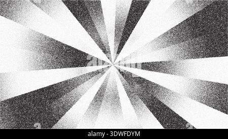 Abstract gradient background with grainy texture and noise pattern, featuring dark rays and light effects for modern digital design projects and Stock Vector