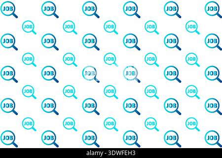 Abstract Job Search Pattern Background, can be used for business designs, presentation designs or any suitable designs. Stock Vector