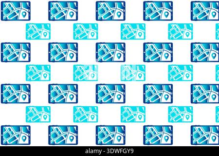 Abstract GPS on Screen Pattern Background, can be used for business designs, presentation designs or any suitable designs. Stock Vector
