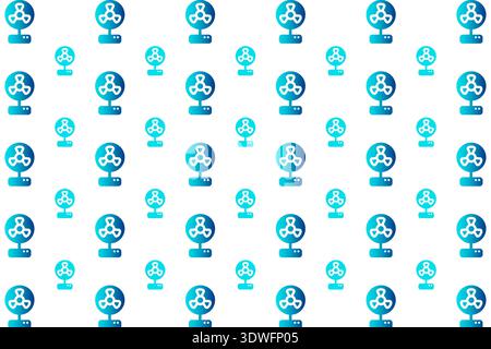 Abstract Home Fan Pattern Background, can be used for business designs, presentation designs or any suitable designs. Stock Vector