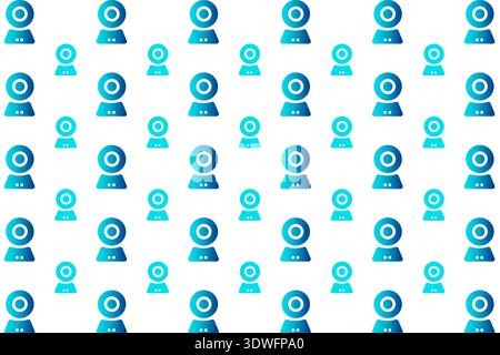 Abstract Modern Webcam Pattern Background, can be used for business designs, presentation designs or any suitable designs. Stock Vector