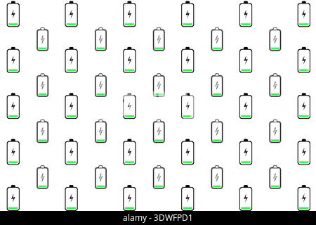 Abstract Low Battery Charging Pattern Background, can be used for business designs, presentation designs or any suitable designs. Stock Vector