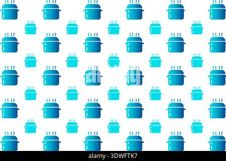 Abstract Kitchen Cooker Utensil Pattern Background, can be used for business designs, presentation designs or any suitable designs. Stock Vector