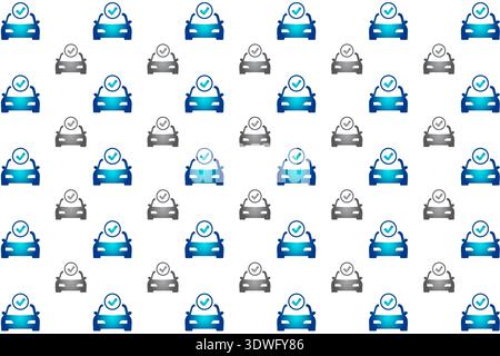 Abstract Safe Car Pattern Background, can be used for business designs, presentation designs or any suitable designs. Stock Vector