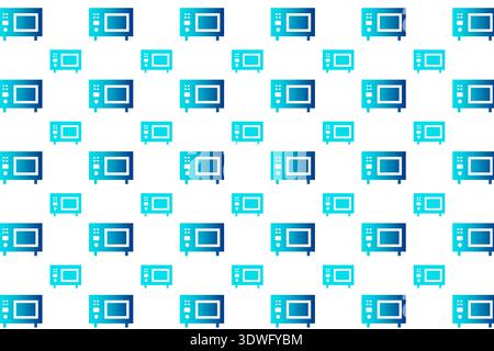 Abstract Modern Microwave Pattern Background, can be used for business designs, presentation designs or any suitable designs. Stock Vector