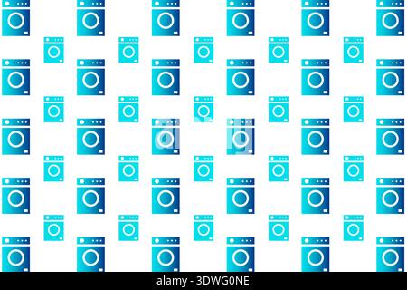 Abstract Modern Washing Machine Pattern Background, can be used for business designs, presentation designs or any suitable designs. Stock Vector