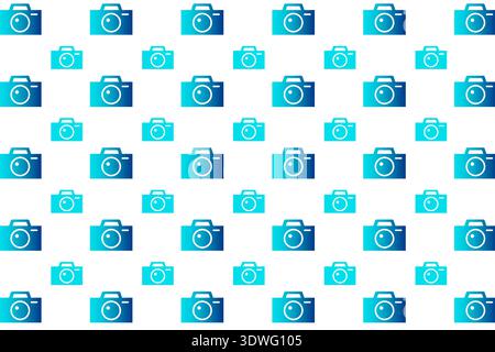 Abstract Photography Camera Pattern Background, can be used for business designs, presentation designs or any suitable designs. Stock Vector