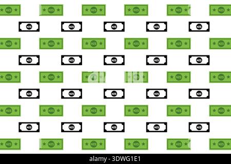 Abstract New Zealand Banknote Pattern Background, can be used for business designs, presentation designs or any suitable designs. Stock Vector