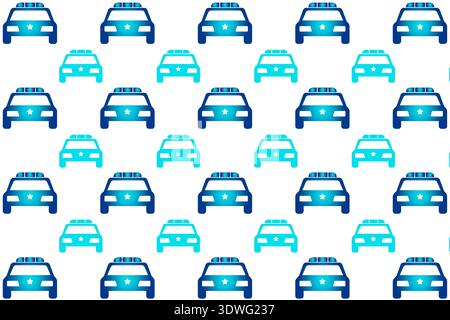 Abstract Police Car Pattern Background, can be used for business designs, presentation designs or any suitable designs. Stock Vector