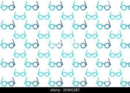 Abstract Round Spectacles Pattern Background, can be used for business designs, presentation designs or any suitable designs. Stock Vector