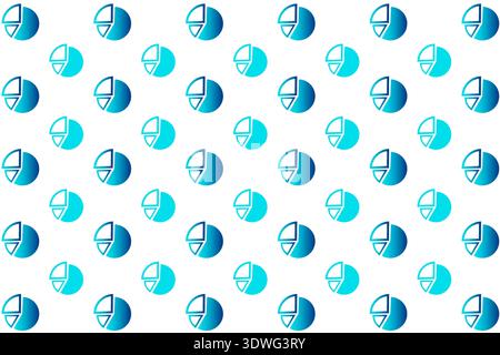 Abstract Pie Chart Pattern Background, can be used for business designs, presentation designs or any suitable designs. Stock Vector