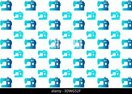 Abstract Sewing Machine Pattern Background, can be used for business designs, presentation designs or any suitable designs. Stock Vector