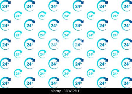 Abstract Round 24H Pattern Background, can be used for business designs, presentation designs or any suitable designs. Stock Vector