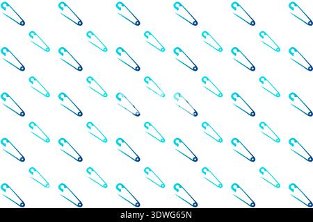 Abstract Safety Pin Pattern Background, can be used for business designs, presentation designs or any suitable designs. Stock Vector