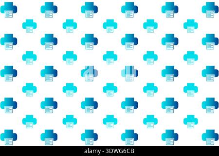 Abstract Printer Pattern Background, can be used for business designs, presentation designs or any suitable designs. Stock Vector