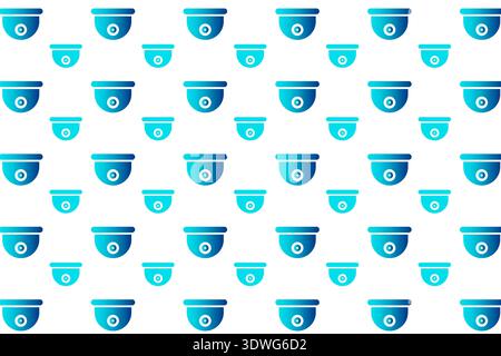 Abstract Security Camera Pattern Background, can be used for business designs, presentation designs or any suitable designs. Stock Vector