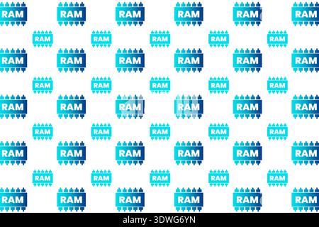 Abstract Ram Memory Pattern Background, can be used for business designs, presentation designs or any suitable designs. Stock Vector