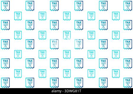 Abstract Tax Cut Pattern Background, can be used for business designs, presentation designs or any suitable designs. Stock Vector