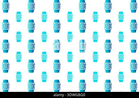 Abstract Smartwatch Pattern Background, can be used for business designs, presentation designs or any suitable designs. Stock Vector
