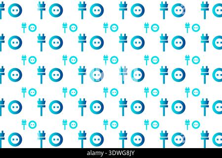 Abstract Socket Pattern Background, can be used for business designs, presentation designs or any suitable designs. Stock Vector