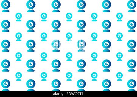 Abstract Web Camera Pattern Background, can be used for business designs, presentation designs or any suitable designs. Stock Vector