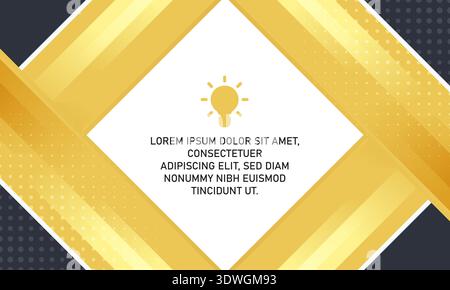 Modern Abstract Black and Gold Background With Diagonal Lines, can be used for business designs, presentation designs or any suitable designs. Stock Vector