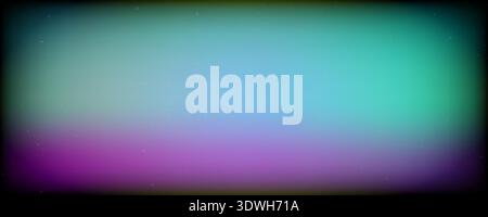 Colored film leak filter overlay. Textured cold light flare frame background. Grainy saturated retro photo effect. Exposed faded photography template backdrop. Vector old burnt dusty vintage wallpaper Stock Vector