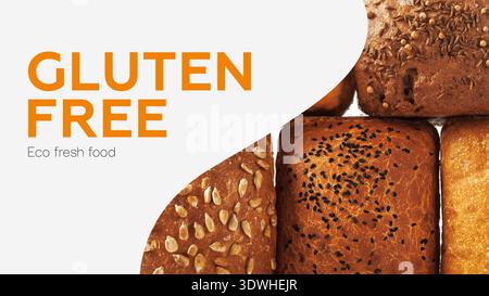 Gluten free food options displayed for happy Easter celebrations this year Stock Photo