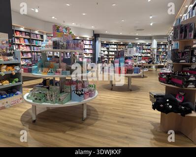 Pforzheim Germany Februar 25, 2026 Spacious Lifestyle Shop With Curated Displays Of Books, Stationery, Plush Stock Photo