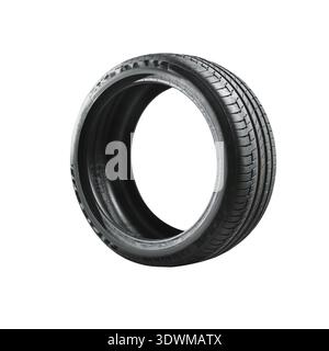Car tires with a great profile isolated on transparent PNG background. Stock Photo