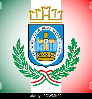 Monza, Italy, coat of arms of the city, vector illustration Stock Vector