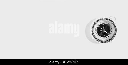 dart arrow with yellow target isolated on white background Stock Photo