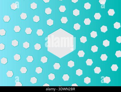 Abstract Circular Hexagon Background, vector editable design, can be used for business or presentation design. Stock Vector
