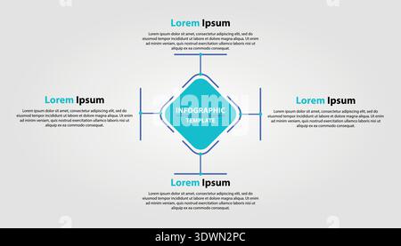 Simple Infographic Template, vector editable design, can be used for business or presentation design. Stock Vector