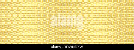 Pasta background, vector ramen noodle yellow and white seamless wave pattern. Oriental asian food, spaghetti texture with geometric wavy lines. Poster Stock Vector