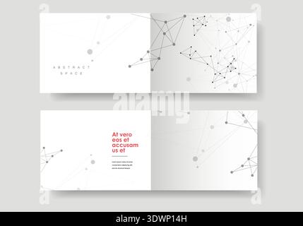 Atom background. Molecule science structure Stock Vector