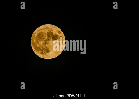 Full Moon of August 30, 2023. Andalucia, Spain, Europe Stock Photo