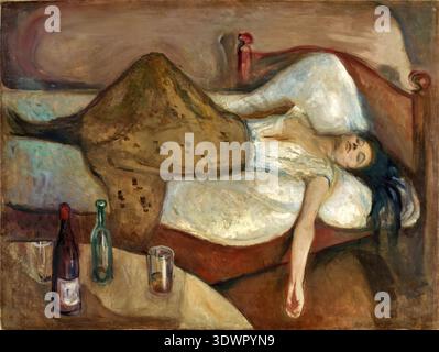 Edvard Munch The Day After 1894 Norwegian Symbolist painting Stock Photo