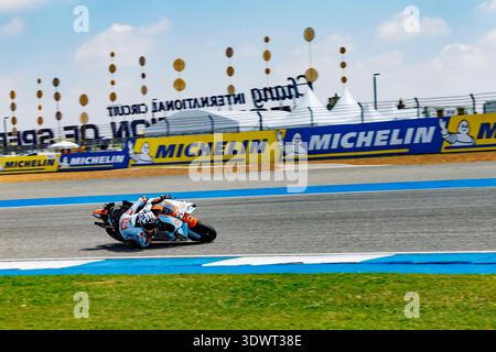 Buriram, Thailand. 28th Feb, 2026. Number 5 Castrol Honda LCR rider ...